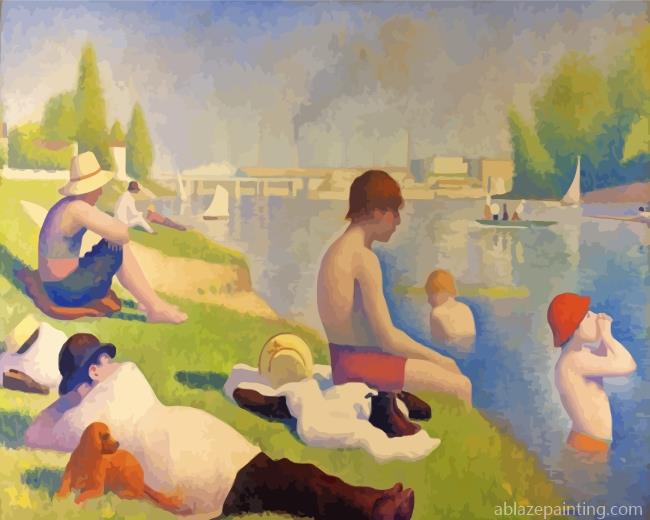 Bathers At Asnières Paint By Numbers.jpg