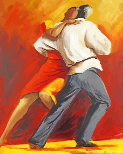 Abstract Tango Dancers Paint By Numbers.jpg
