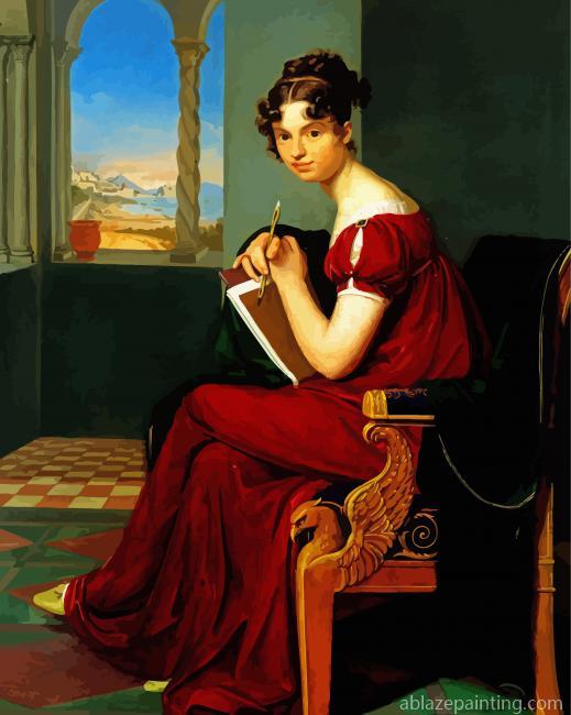 Young Lady With Drawing Utensils Paint By Numbers.jpg