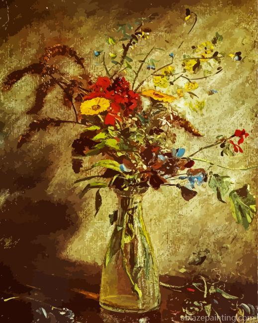 Flowers In A Glass Vase Constable Paint By Numbers.jpg