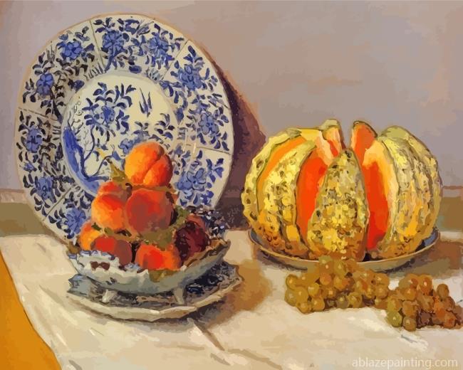Still Life With Melon Paint By Numbers.jpg