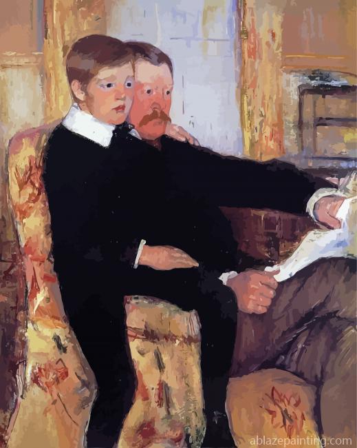 Portrait Of Alexander J Cassat And His Son Paint By Numbers.jpg