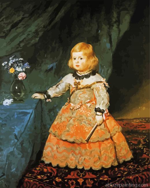 Infanta Margareta Teresa In A Peach Dress Paint By Numbers.jpg