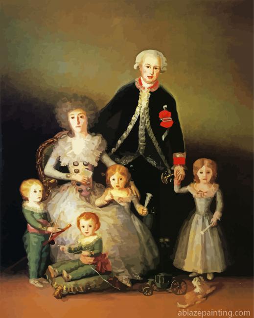 The Dukes Of Osuna And Their Children Paint By Numbers.jpg