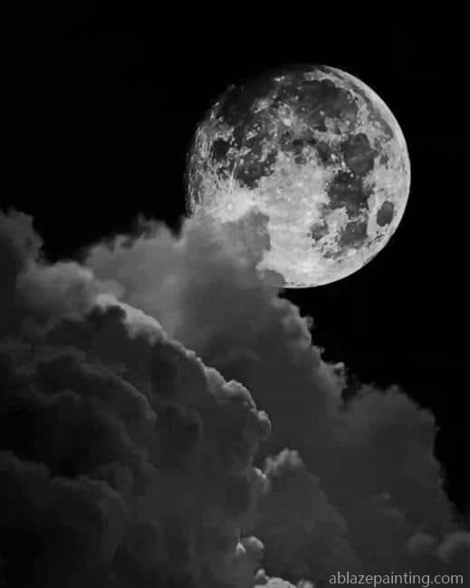 Black And White Full Moon New Paint By Numbers.jpg