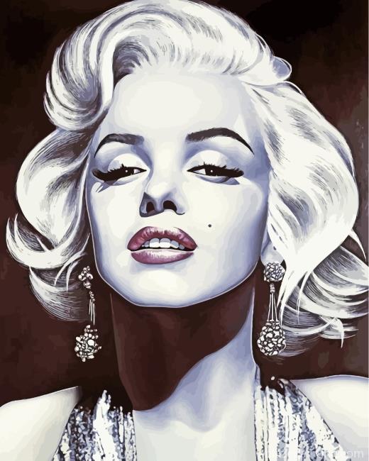 Black And White Marilyn Monroe Paint By Numbers.jpg