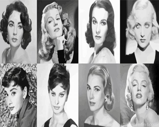 Women Hollywood Icons Paint By Numbers.jpg