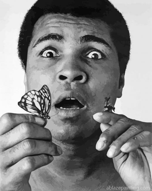 Black And White Muhammad Ali Paint By Numbers.jpg