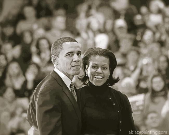 Black And White Barack And Michelle Paint By Numbers.jpg