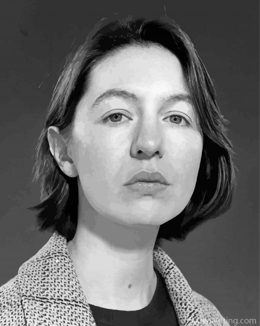 Black And White Sally Rooney Paint By Numbers.jpg