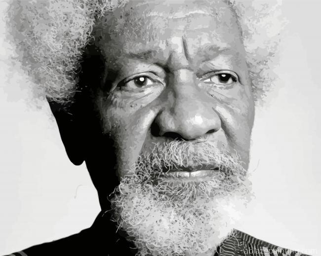 Black And White Wole Soyinka Paint By Numbers.jpg