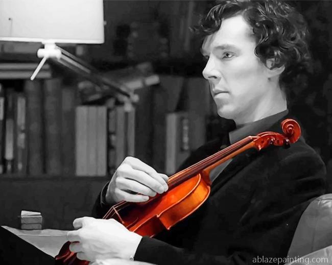 Sherlock Holmes Playing Violin New Paint By Numbers.jpg