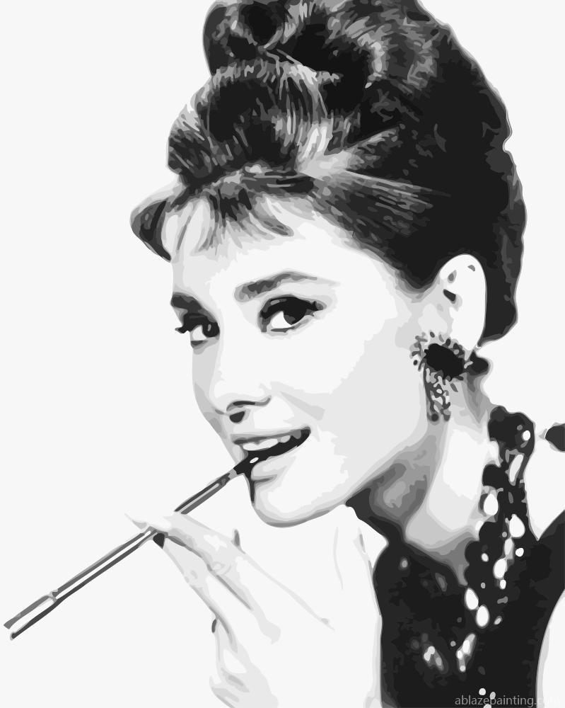 Actress Audrey Hepburn Paint By Numbers.jpg