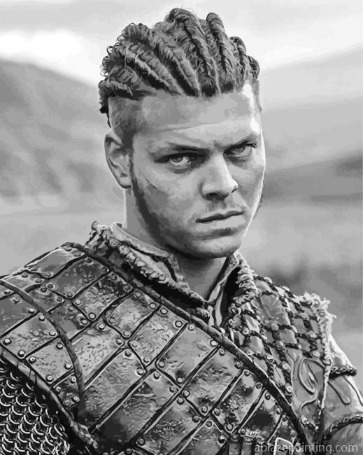 Black And White Ivar Ragnarsson Paint By Numbers.jpg