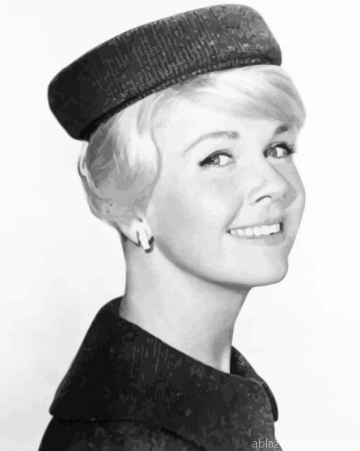 Black And White Doris Day Paint By Numbers.jpg