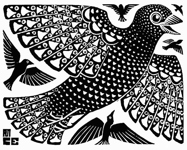 Escher Bird Paint By Numbers.jpg