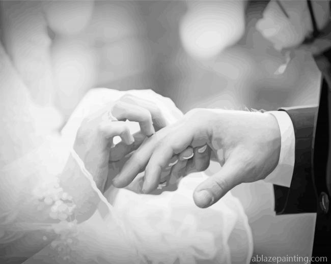 Black And White Wedding Hands Paint By Numbers.jpg