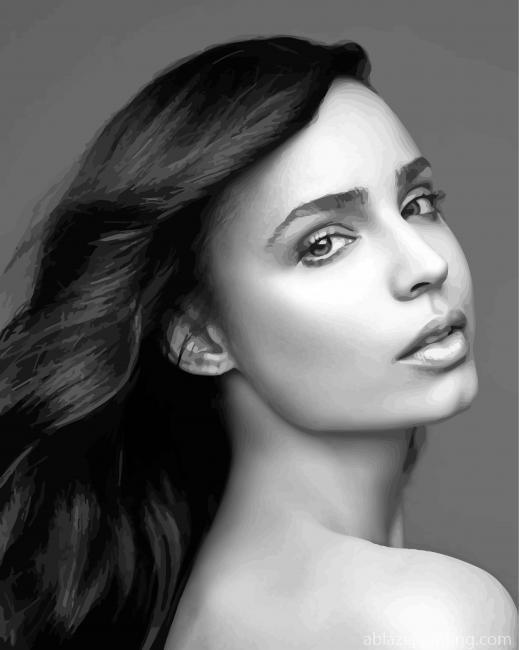 Sofia Carson Black White Paint By Numbers.jpg