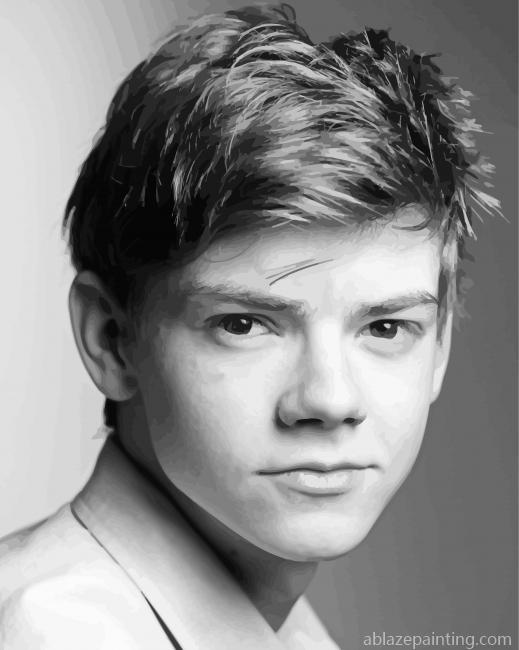 Black And White Thomas Brodie Sangster Paint By Numbers.jpg