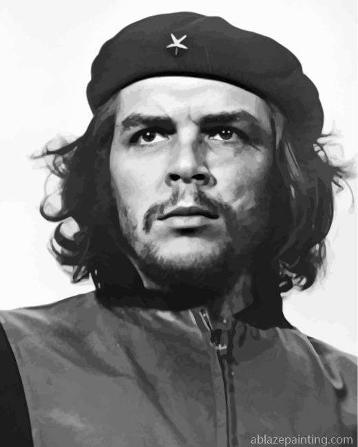 Black And White Che Guevara Paint By Numbers.jpg