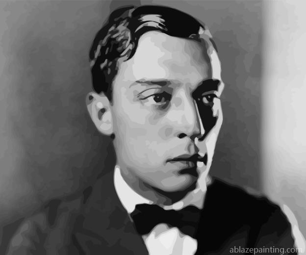 Buster Keaton Black And White Paint By Numbers.jpg