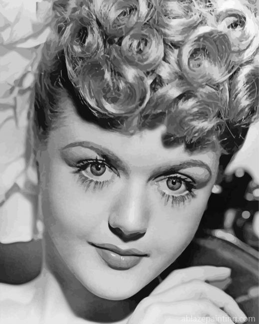 Monochrome Young Angela Lansbury Paint By Numbers.jpg