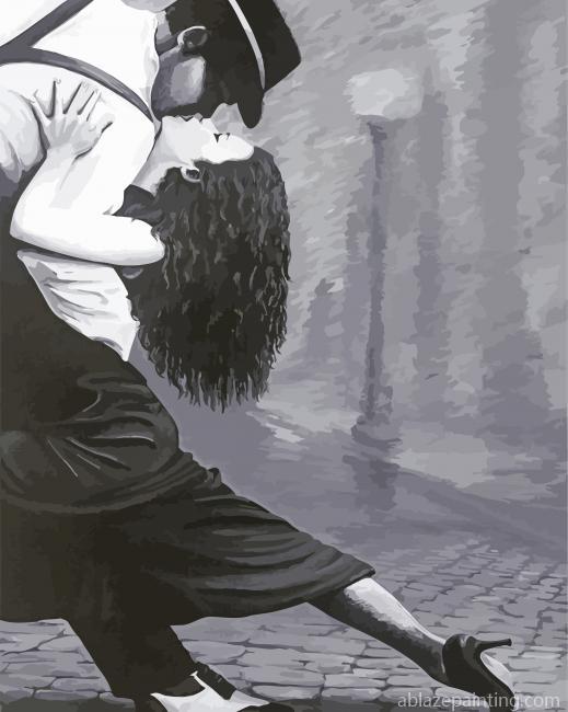 Black And White Couple Dancing Paint By Numbers.jpg