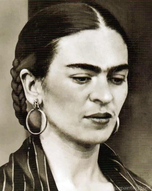 Black And White Frida Kahlo Women Paint By Numbers.jpg