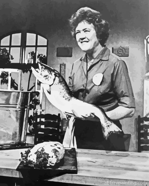 Black And White Julia Child Paint By Numbers.jpg