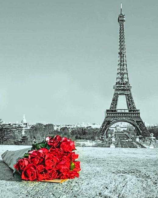 Red Flowers In Paris New Paint By Numbers.jpg