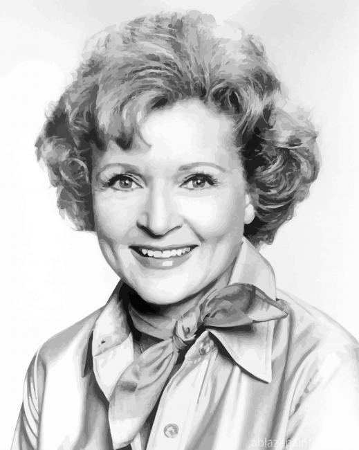 Black And White Betty White Paint By Numbers.jpg