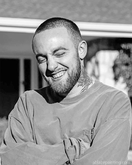 Black And White Mac Miller New Paint By Numbers.jpg
