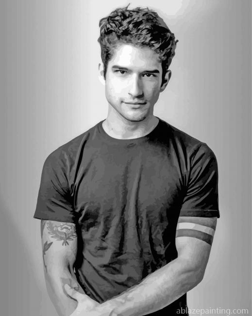 Tyler Posey Black And White Paint By Numbers.jpg