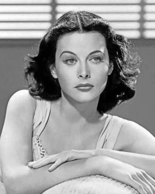 The Beautiful Hedy Lamarr Vintage Paint By Numbers.jpg