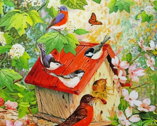 Birds Flowers And Butterflies Paint By Numbers.jpg