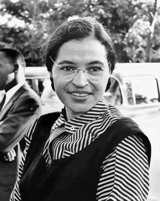 Black And White Rosa Parks Paint By Numbers.jpg