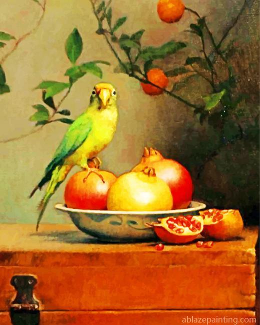 Pomegranate And Parrot Paint By Numbers.jpg