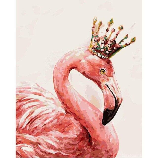 Pink Flamingo Queen Paint By Numbers.jpg