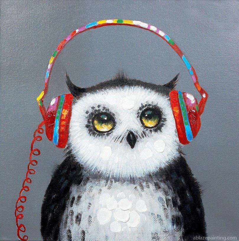 Owl Listened To The Music Birds Paint By Numbers.jpg