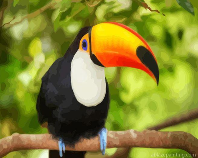 Toucan On A Branch Birds Paint By Numbers.jpg