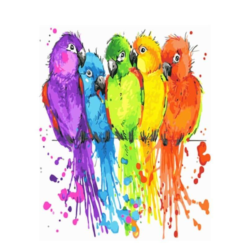 Colorful Parrots Paint By Numbers.jpg