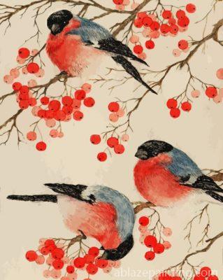 Bullfinch Birds Paint By Numbers.jpg