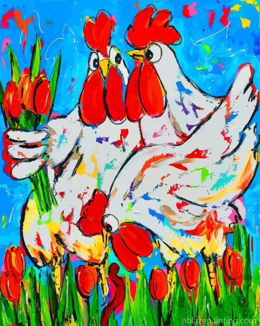 Chickens Art Paint By Numbers.jpg