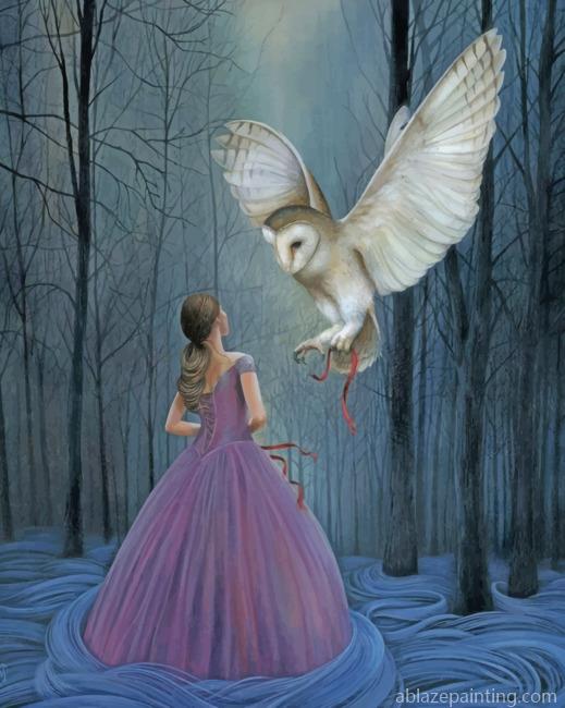 Princesses With Owl Paint By Numbers.jpg