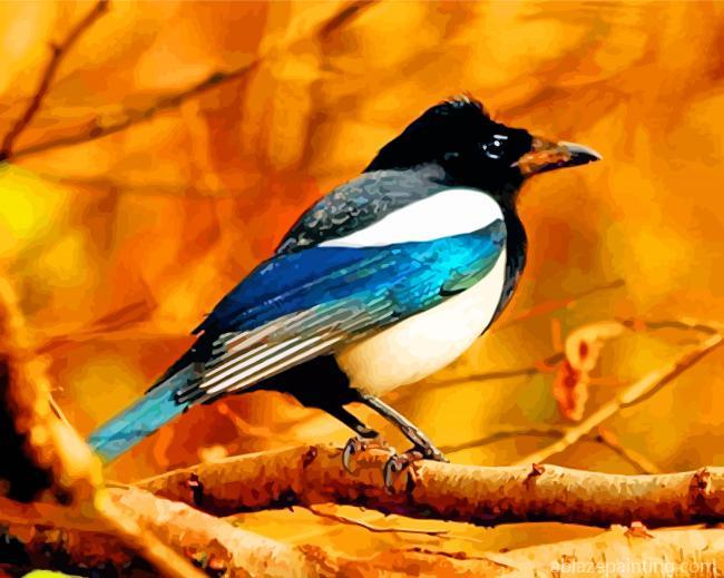 Magpie Bird Animal Paint By Numbers.jpg