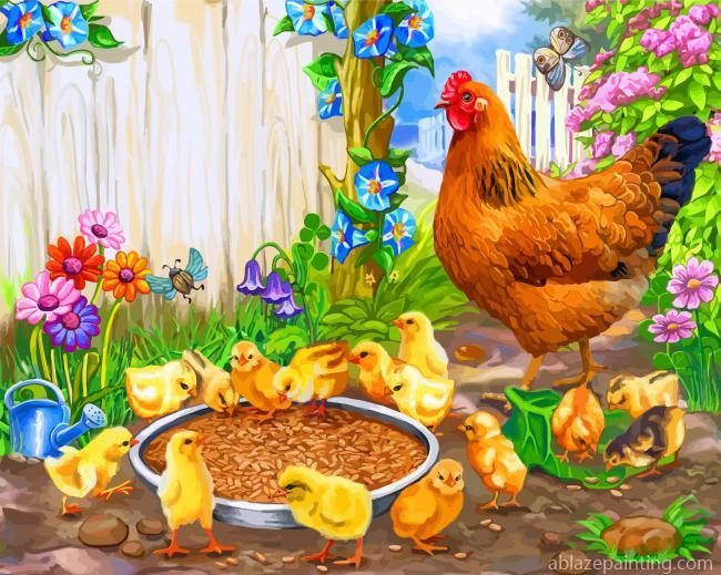 Chicken And Chicks Paint By Numbers.jpg