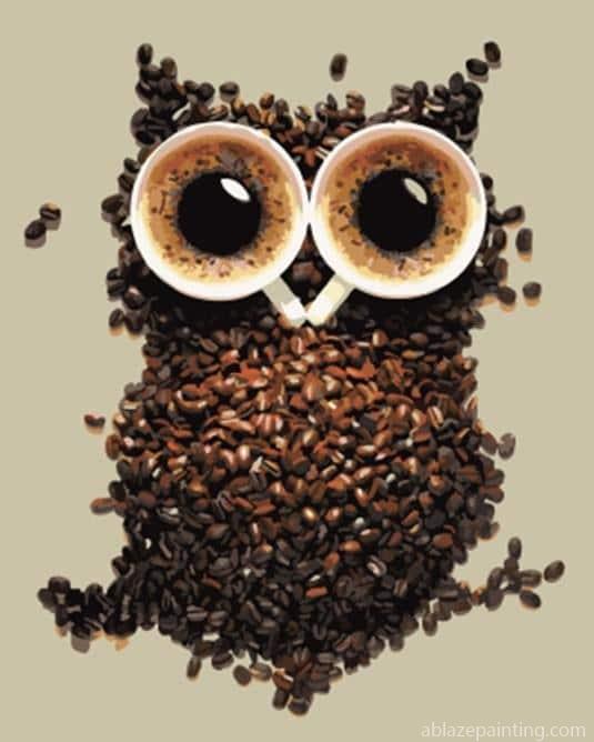 Coffee Beans Owl Paint By Numbers.jpg