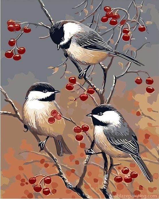 Three Birds Animals Birds Paint By Numbers.jpg