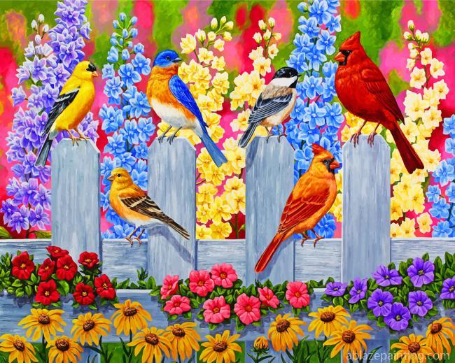 Aesthetic Spring Garden Birds Paint By Numbers.jpg