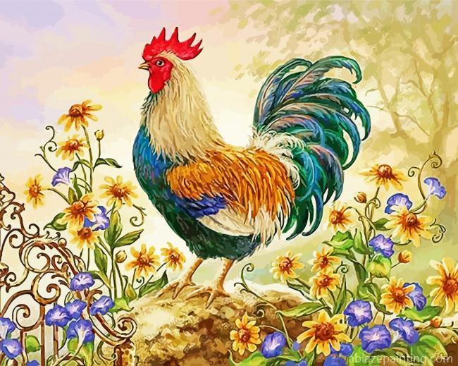 Rooster Flower Paint By Numbers.jpg